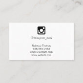 Carte De Visite Icône médias sociaux | Holographique (Dos)