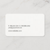 Carte De Visite Icône minimaliste d'accueil (Dos)