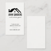 Carte De Visite Icône minimaliste d'accueil (Devant / Derrière)