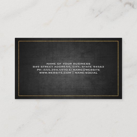 Carte De Visite Icône Molecule | Scientifique (Dos)