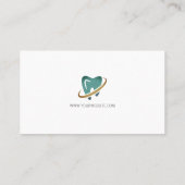 Carte De Visite Icône Nettoyer la dent | Industrie dentaire (Dos)