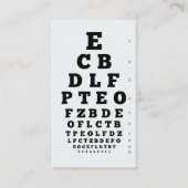 Carte De Visite Icône oeil | Graphique de vision (Devant)