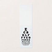 Carte De Visite Icône oeil | Graphique de vision (Extérieur déplié)