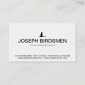 Carte De Visite icône oiseau (Dos)