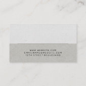 Carte De Visite Icône Oiseau Origami (Dos)