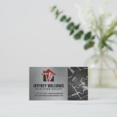 Carte De Visite Icône Outils de construction et Accueil | Plan dir (Debout devant)