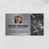 Carte De Visite Icône Outils de construction et Accueil | Plan dir (Devant)