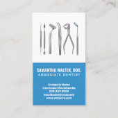 Carte De Visite Icône Outils de dentisterie | Dentiste associé (Devant)