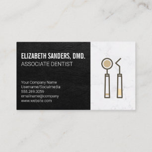 Carte De Visite Icône Outils dentaires   Matériel