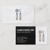 Carte De Visite Icône Outils dentaires | Matériel (Devant / Derrière)