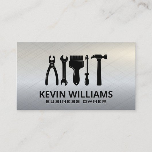 Carte De Visite Icône Outils matériels (Devant)