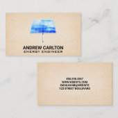 Carte De Visite Icône Panneau solaire (Devant / Derrière)