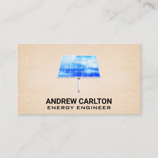 Carte De Visite Icône Panneau solaire (Devant)