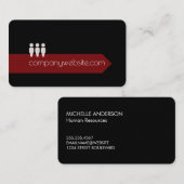 Carte De Visite Icône Personnes / Ressources humaines (Devant / Derrière)