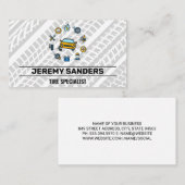 Carte De Visite Icône Pièces et service de réparation de voiture | (Devant / Derrière)