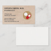 Carte De Visite Icône Pilules (Devant / Derrière)