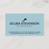 carte de visite icône plongeur (Dos)