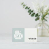 CARTE DE VISITE ICÔNE PRÉPARER DE L'AGENT DE DÉCLARATION DE TAXE M (Debout devant)