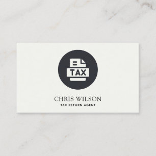 CARTE DE VISITE ICÔNE PRÉPARER DE L'AGENT DE DÉCLARATION DE TAXE M