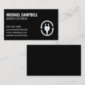 Carte De Visite Icône prise électrique (Devant / Derrière)