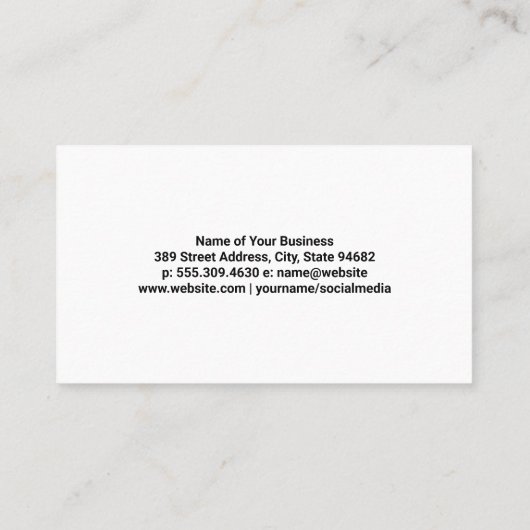 Carte De Visite Icône Programmation (Dos)