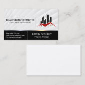 Carte De Visite Icône Propriétés immobilières (Devant / Derrière)