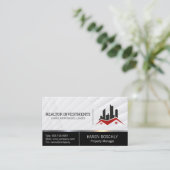 Carte De Visite Icône Propriétés immobilières (Debout devant)