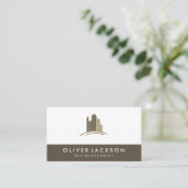 Carte De Visite Icône Propriétés immobilières | Professionnel (Debout devant)