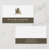 Carte De Visite Icône Propriétés immobilières | Professionnel (Devant / Derrière)