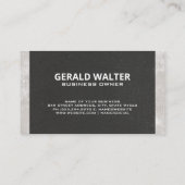 Carte De Visite Icône Rénovations de la maison | Logo de construct (Dos)