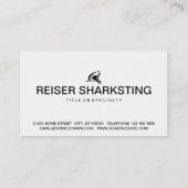 Carte De Visite icône requin (Dos)