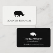 Carte De Visite Icône Rhino (Devant / Derrière)