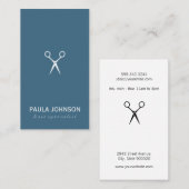 Carte De Visite Icône Salon Shears (Devant / Derrière)