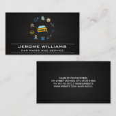Carte De Visite Icône Services et pièces de réparation de voiture (Devant / Derrière)