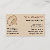 Carte De Visite Icône Shiitake Mushroom (Devant)