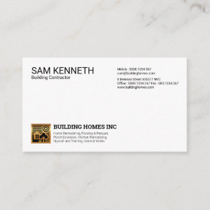 Carte De Visite Icône Simple Plain Modern Professional Gold Home