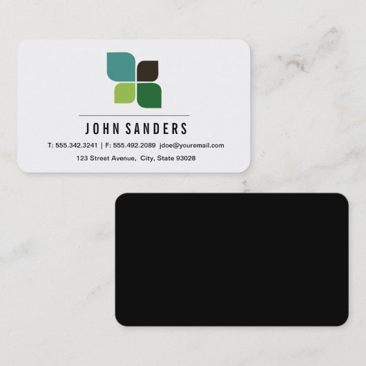 Carte De Visite Icône stylisée (Devant / Derrière)