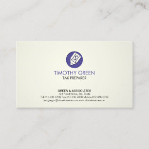 Carte De Visite Icône Stylo Dollar des services financiers du prép