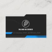 Carte De Visite Icône Stylo Dollar Finance Fiscale Préparateur fis (Dos)