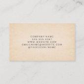 Carte De Visite Icône sur le toit | Texture papier (Dos)