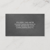 Carte De Visite Icône Tooth Magnification de verre | Texture en cu (Dos)