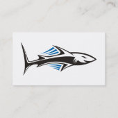 Carte De Visite Icône tribale de requin 1 (Dos)