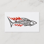 Carte De Visite Icône tribale de requin 2 (Dos)