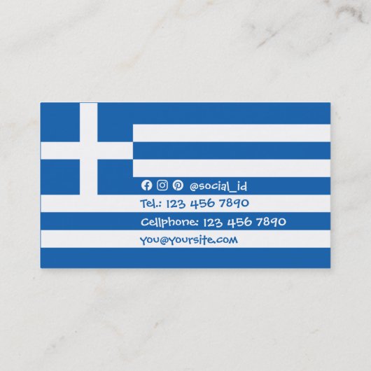 Carte De Visite Icône Tsolias (Dos)