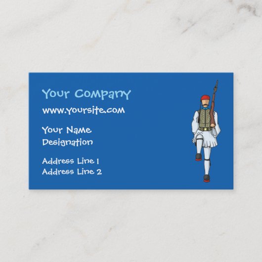 Carte De Visite Icône Tsolias (Devant)