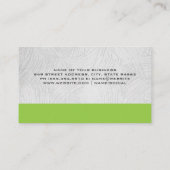 Carte De Visite Icône verte de l'immobilier | Propriété (Dos)