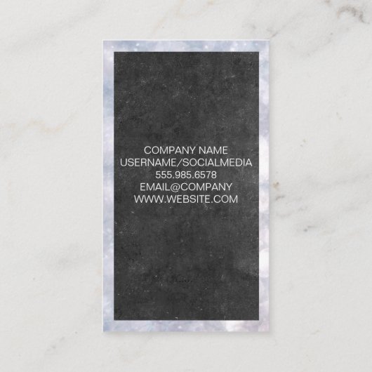 Carte De Visite Icône Vin | ARRIÈRE - PLAN (Dos)