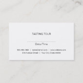 Carte De Visite Icône Vin Rouge (Dos)