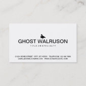 Carte De Visite icône walrus (Dos)
