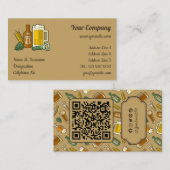 Carte de visite Icônes de bière (Devant / Derrière)